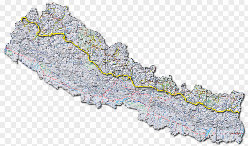 Map Himalayas Great Himalaya Trails World United States PNG