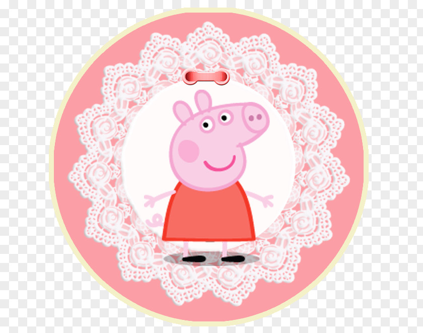 Peppa Mummy Pig Party Birthday Animated Cartoon PNG