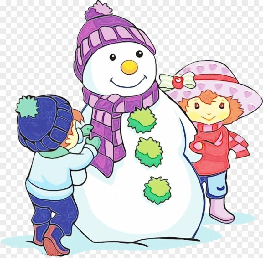 Sharing Snow Snowman PNG