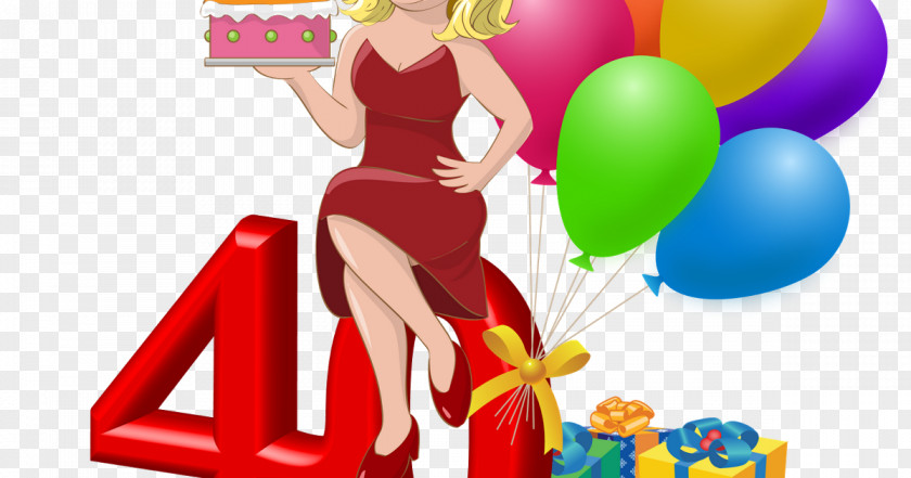 40 Anos Birthday Illustration Clip Art Image Happiness PNG