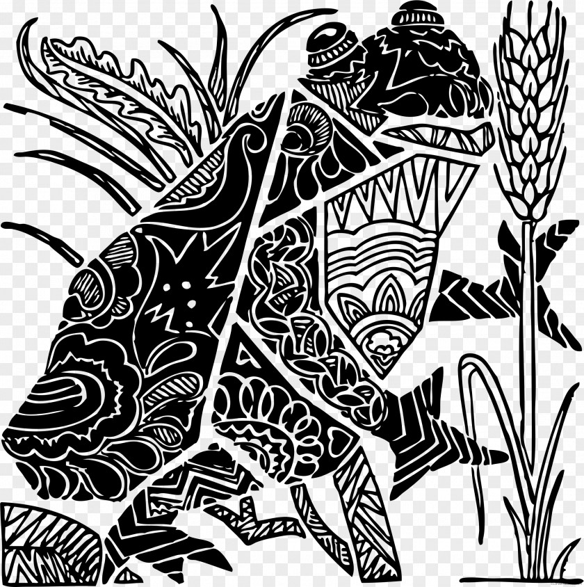 Black And White Animals Frog Amphibian Clip Art PNG