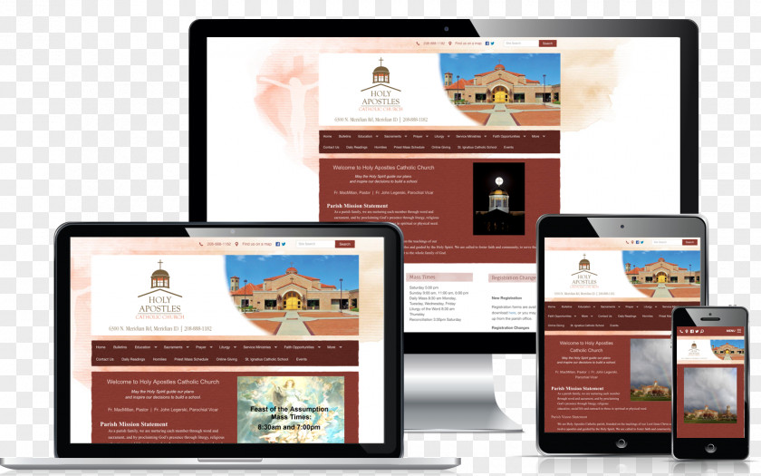 HOLY WEEK Web Page Christian Church Design PNG