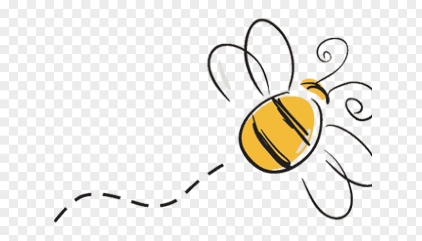 Line Art Bumblebee PNG