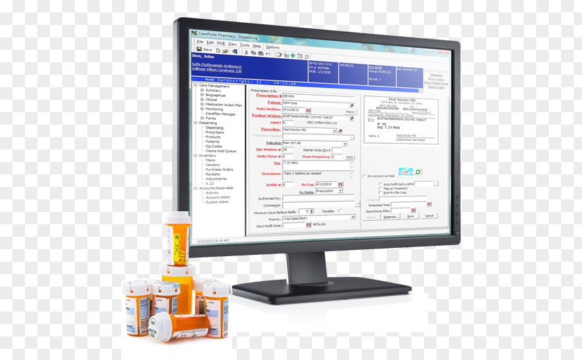Pharmaceutical Care Computer Monitors Software Pharmacy System PNG