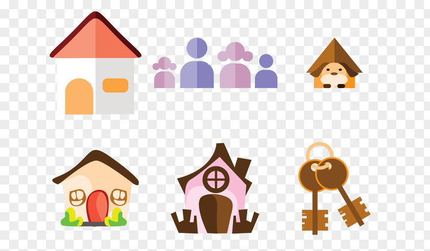A Plurality Of Material Sweet Home Clip Art PNG