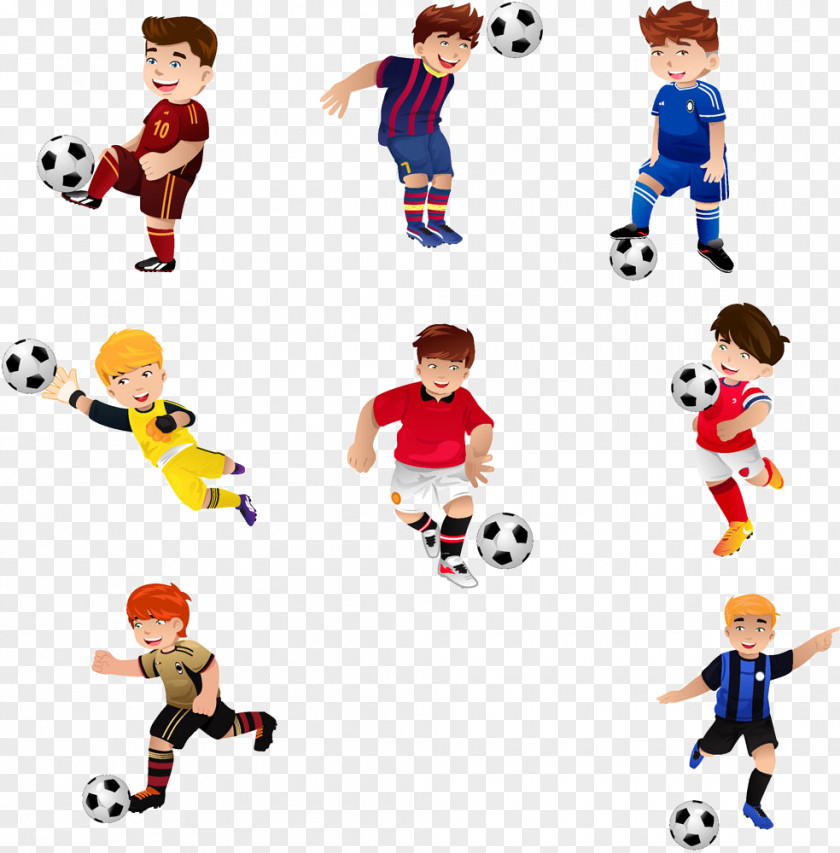 Cartoon Child Football Player Image Play Stock Photography Royalty-free PNG