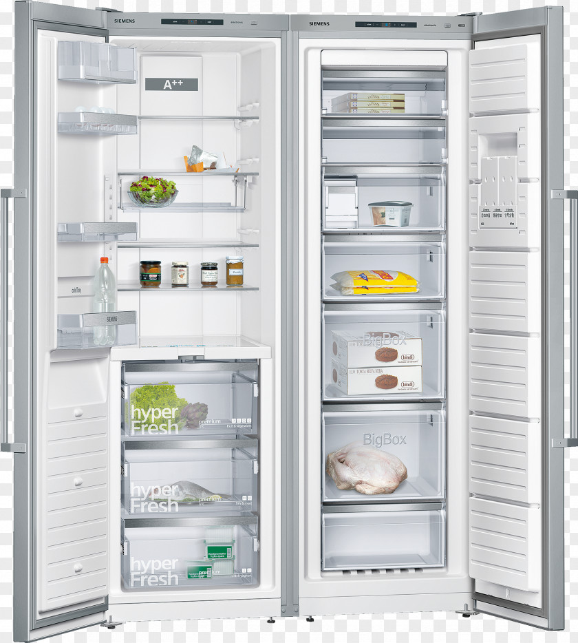 Refrigerator Siemens KS36FPI40 Stainless Steel KA99FPI30 (KS36FPI30, GS36NAI31) KA99WPI30 Food Center PNG