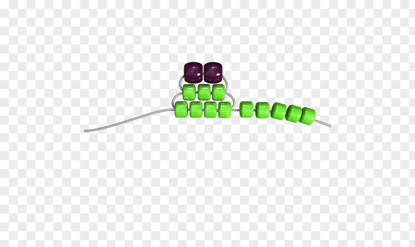 Seed Bead Wire Beadwork Green PNG