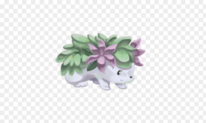 Shaymin Pokémon Flower Figurine PNG