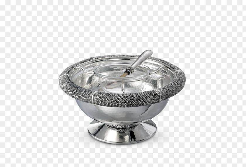 Silver Caviar Spoon Buccellati Bowl PNG