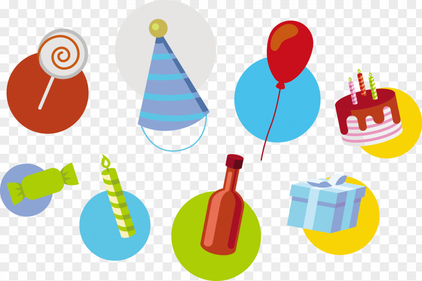 Vector Happy Birthday Cake Euclidean Clip Art PNG