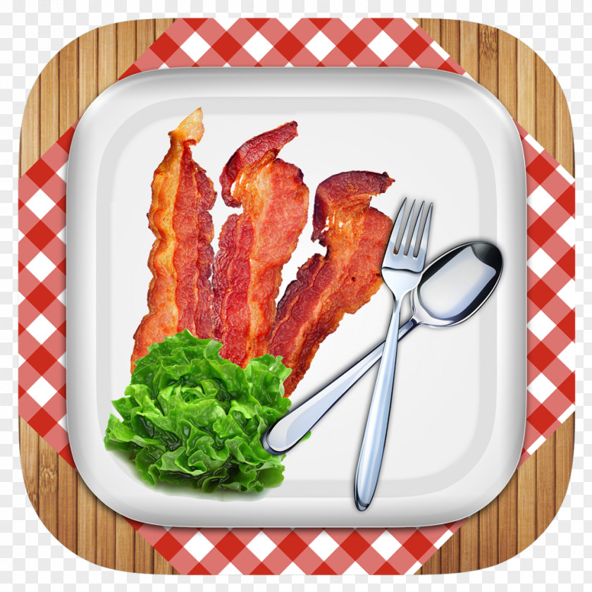 Bacon Roast Beef Bresaola Tableware Food Dish PNG