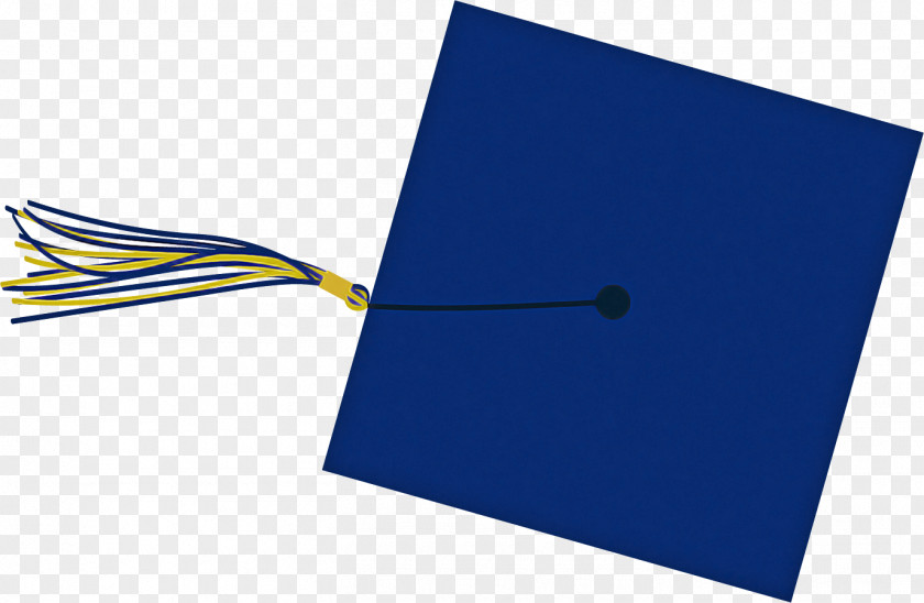 Blue Cobalt Yellow Electric Line PNG