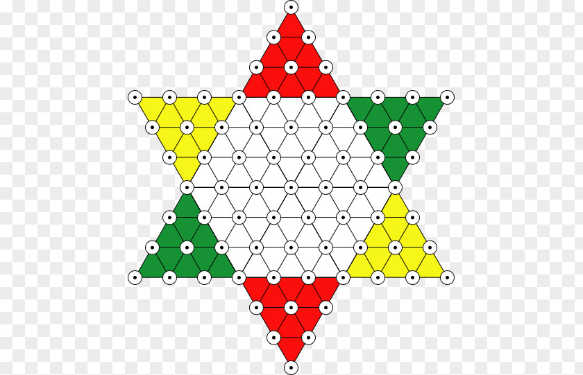 Diamond Triangular Pieces Chinese Checkers Halma Draughts Game PNG