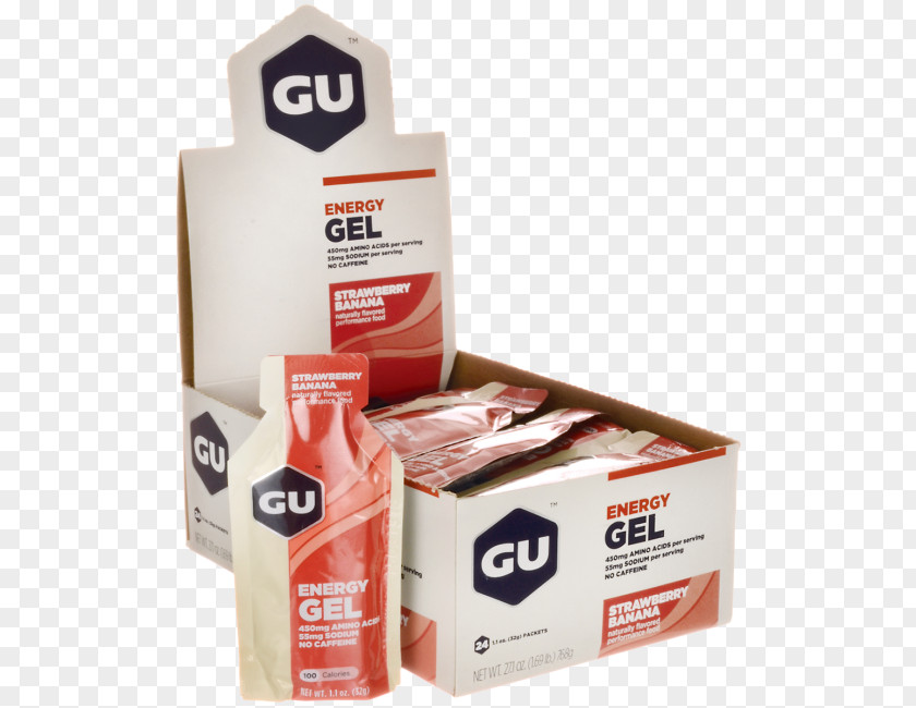 Strawberry Banana Energy Gel GU Labs Dietary Supplement Nutrition PNG