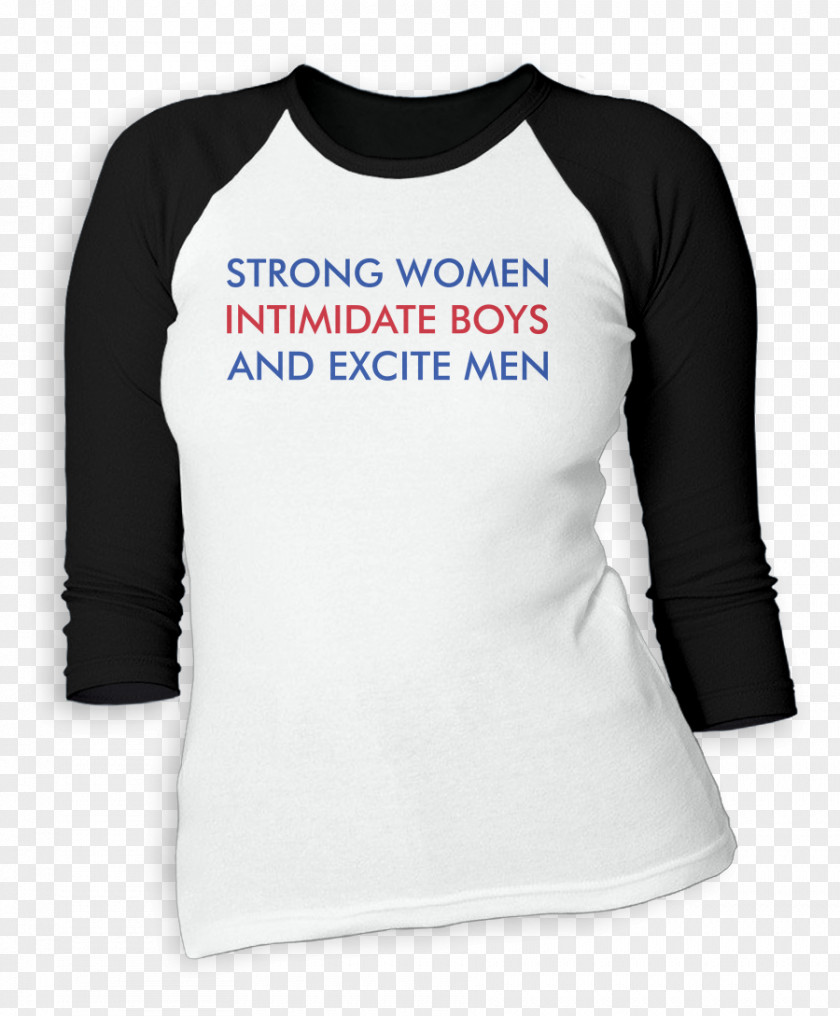 Strong Women Raglan Sleeve T-shirt Hoodie PNG