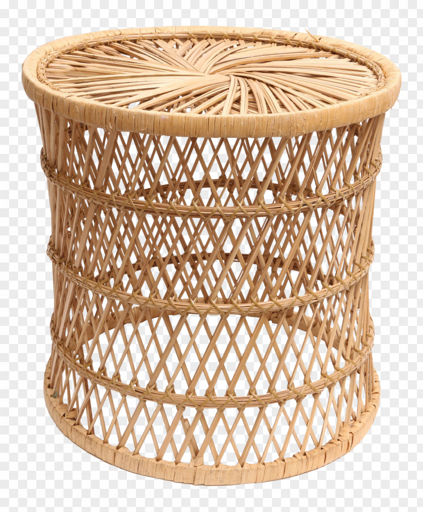 Table Rattan Stool Foot Rests Wicker PNG