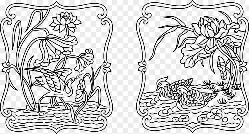 Traditional Chinese Painting Line Art Drawing China Clip PNG