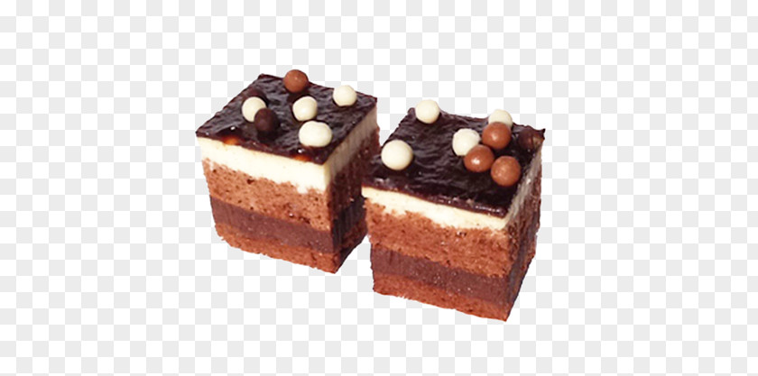 Chocolate Drizzle Brownie Fudge Cake Truffle PNG