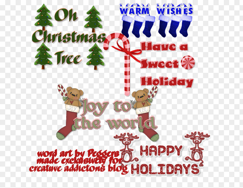 Christmas Tree Ornament Reindeer Stockings PNG