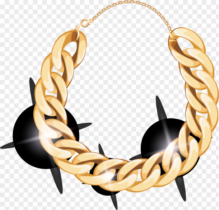 Golden Glitter Gold Necklace Chain Bracelet Jewellery PNG