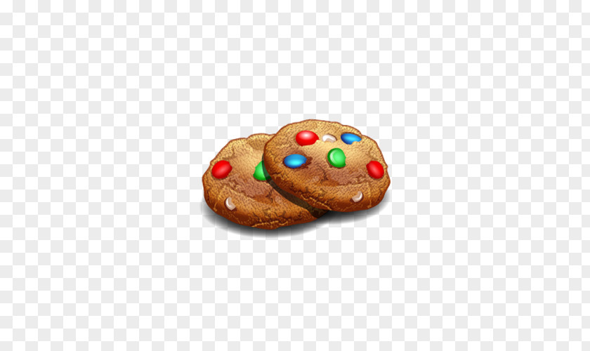 Two Cartoon Biscuit Chocolate Chip Cookie ICO Icon PNG