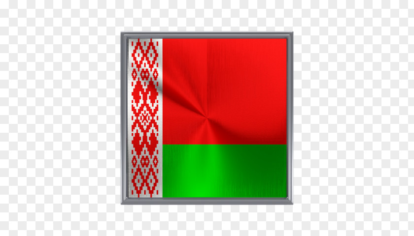 Metal Square Flag Of Belarus Stock Photography PNG