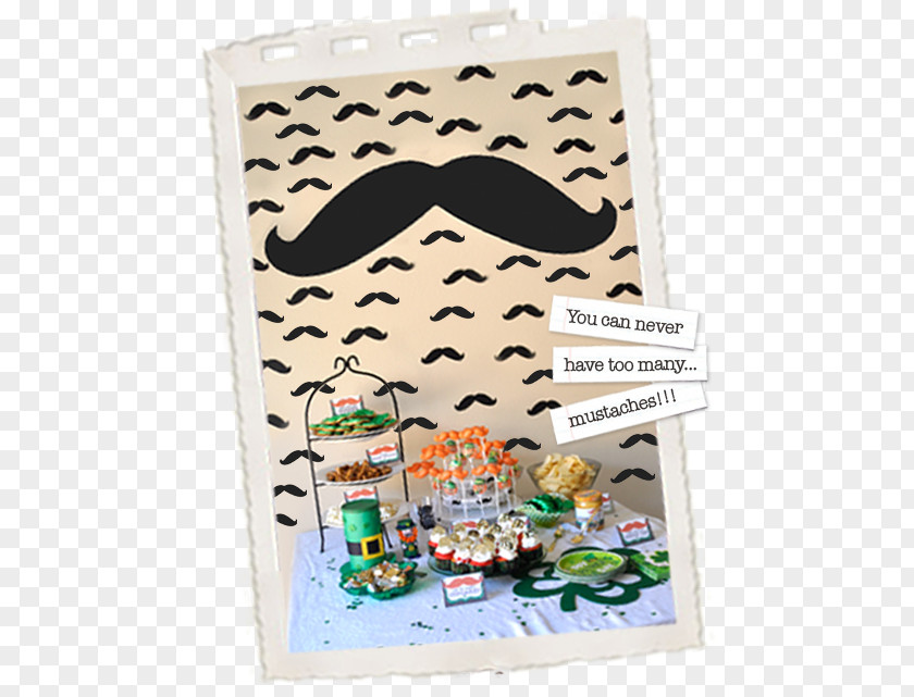 Moustache Party Font PNG