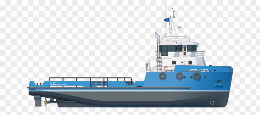 Practical Utility Survey Vessel Platform Supply Research Ship Damen Group PNG