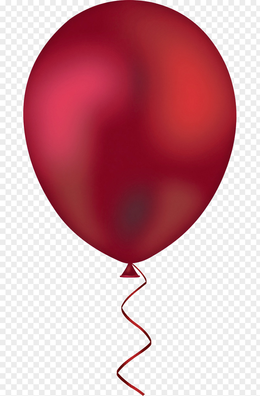 Red Balloon Heart Party Supply PNG