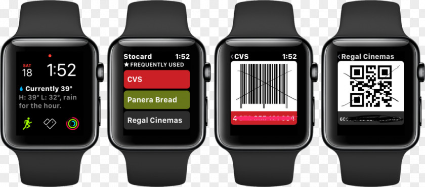 Supermarket Membership Card Apple Watch Series 3 Smartwatch PNG