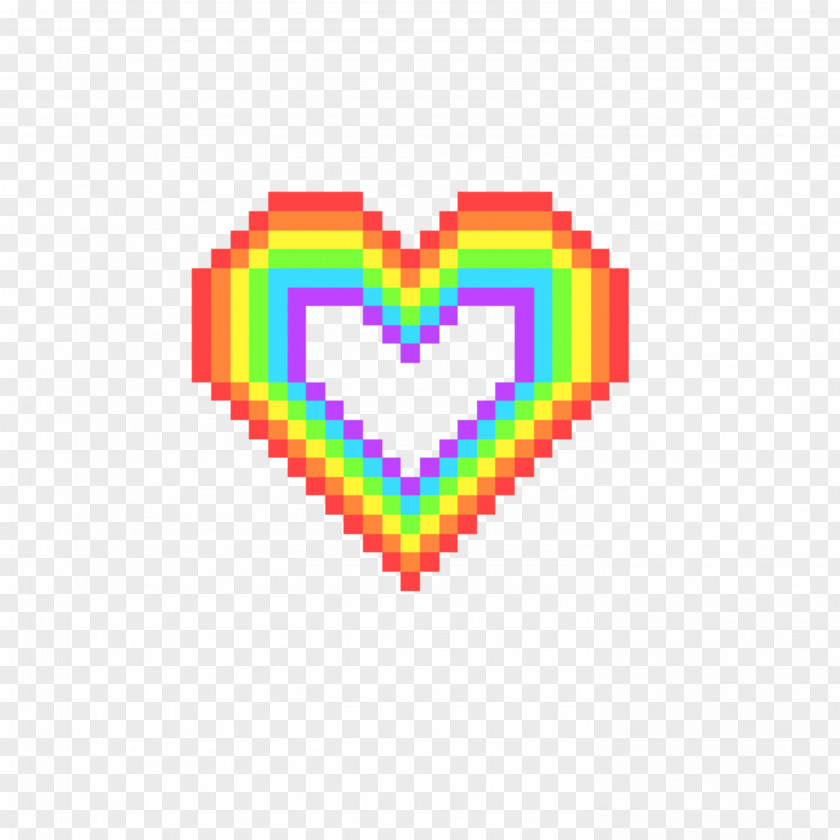 Symbol Logo Heart Pixel Art PNG