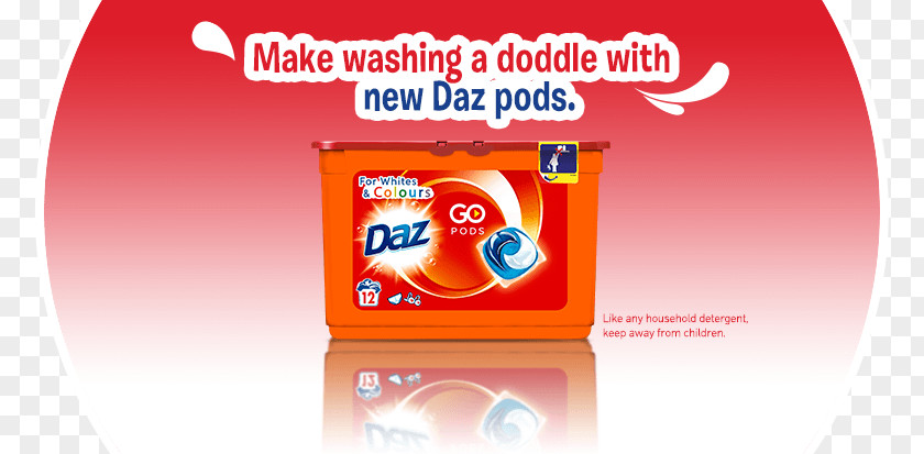 Washing Powder Brand Daz Font PNG