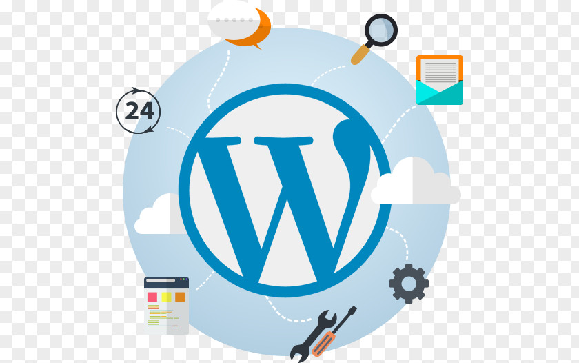 WordPress Web Development Logo HTML PNG