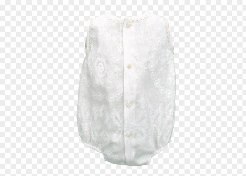 Baptism Romper Suit Blouse Bobbin Lace Button Textile PNG