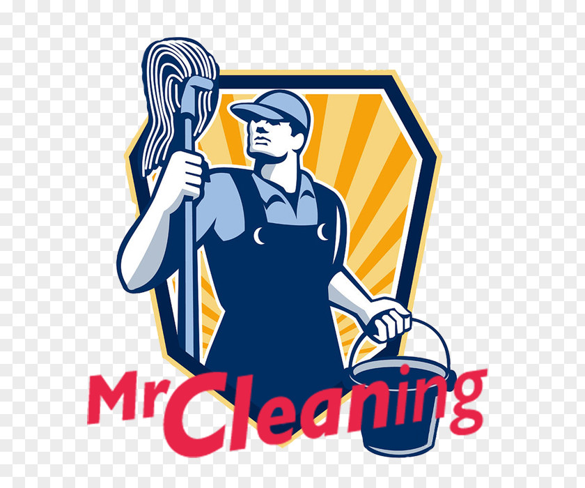 Bucket Janitor Cleaner Mop Cart PNG