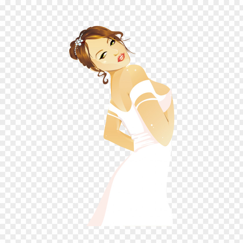 Clothing White PNG , stylish white dress girl clipart PNG