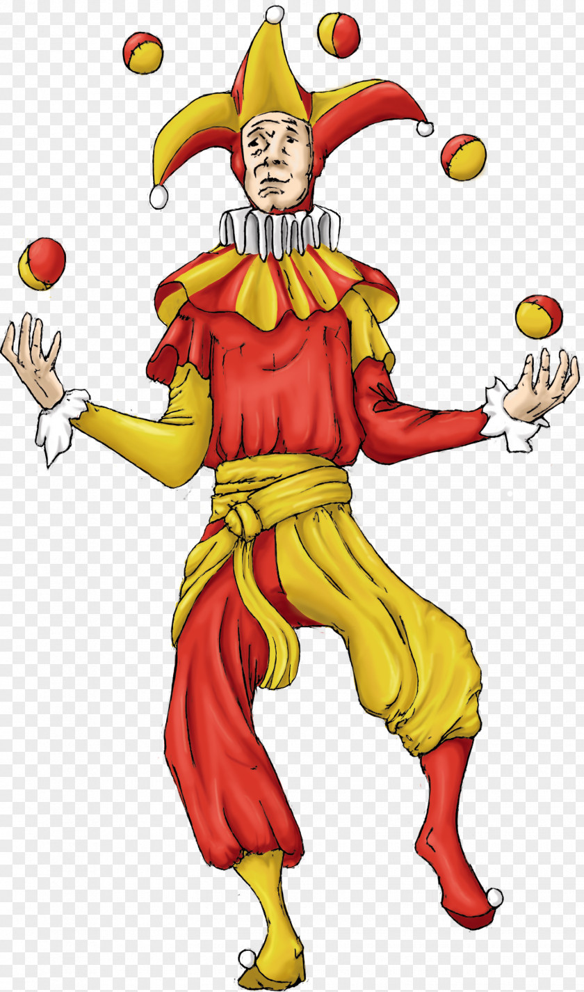 Clown Middle Ages Jester Costume Renaissance Fair PNG