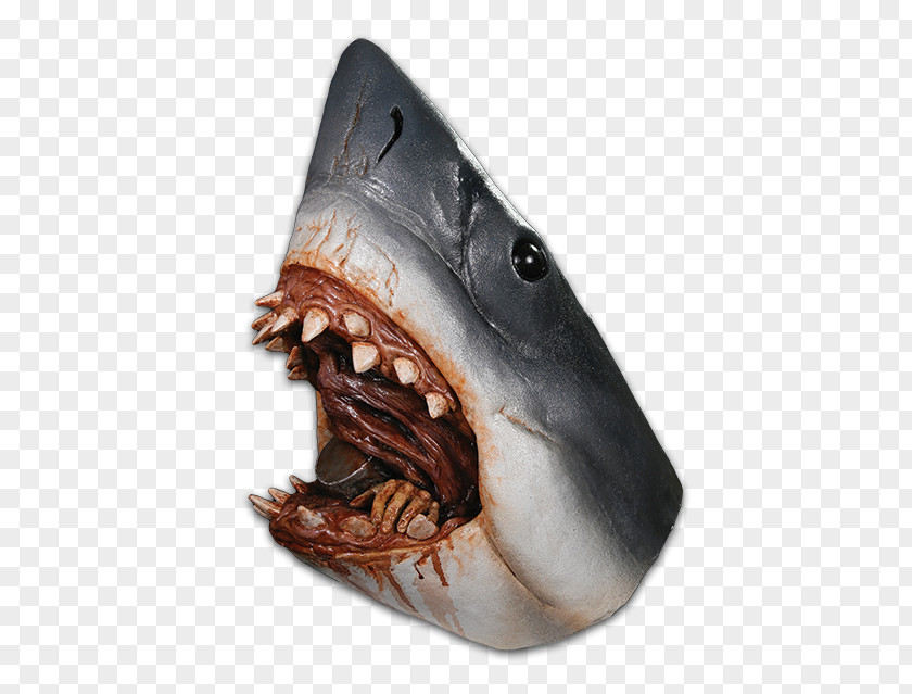 Jaws Great White Shark Mask Disguise Carnival PNG