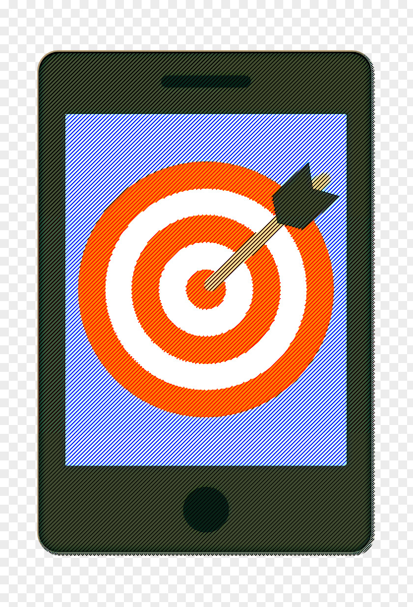 Target Icon Smartphone Digital Marketing PNG