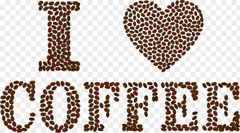 Coffee Beans Cup Heart Tea Drink PNG
