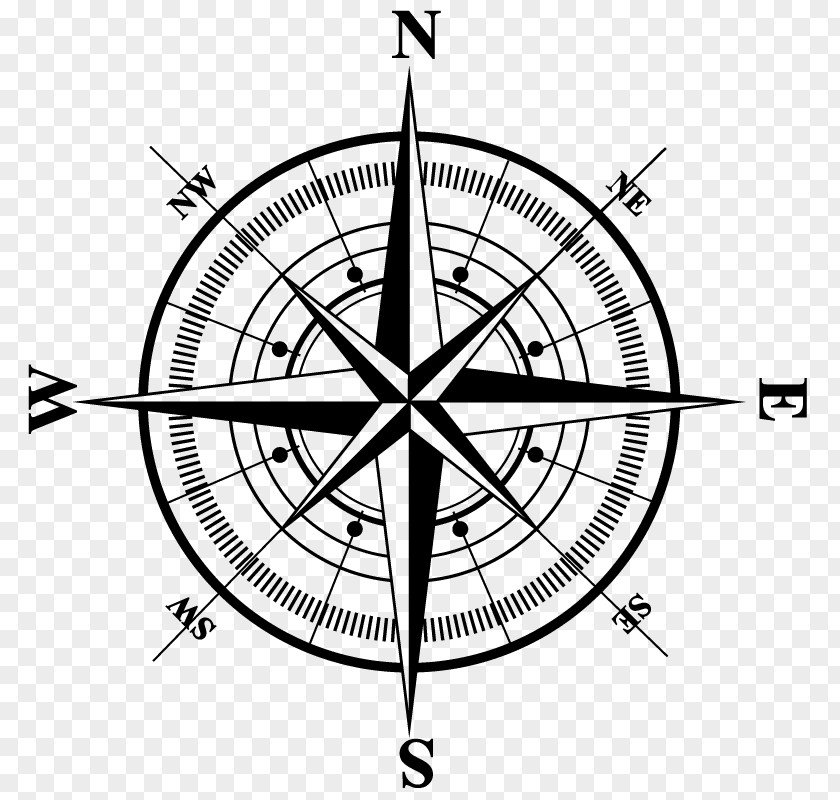 Compass Rose Clip Art PNG