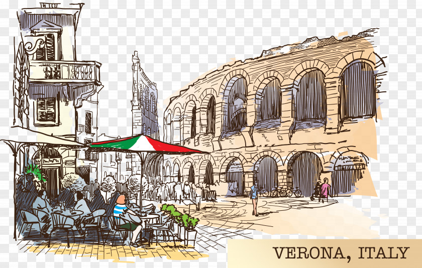 Drawings Italy Verona Drawing Sketch PNG
