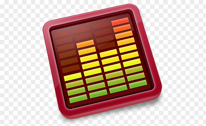 Audio MIDI Material Rectangle Yellow PNG