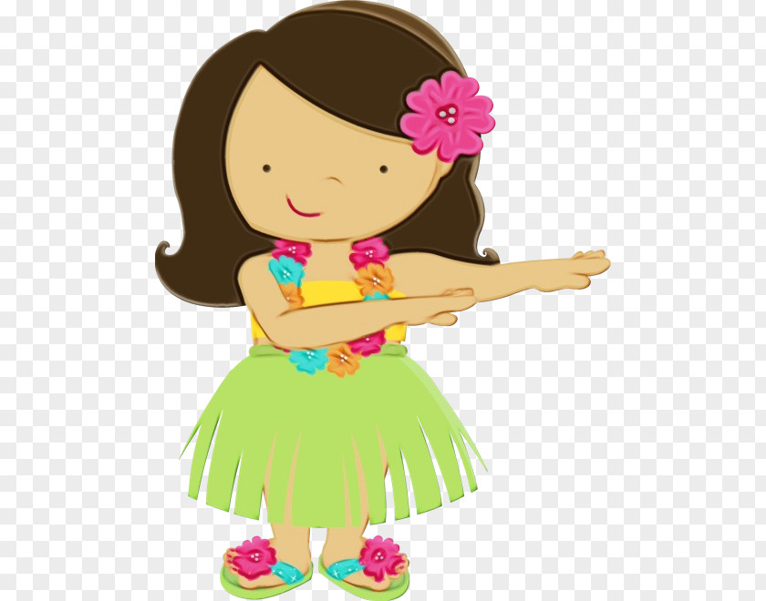 Brown Hair Fairy / M Toddler Character Flower PNG