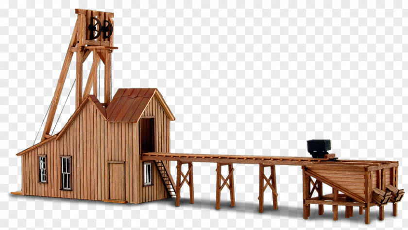 Shampoo Model Paper American Frontier Mining HO Scale Hoist PNG