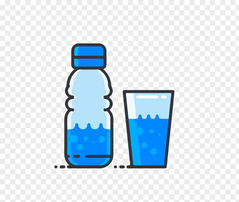 Blue  Bottles Vector Water ICO Icon PNG