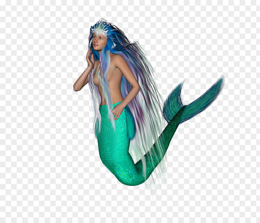 Nordic Fairy Tale Mermaid Ariel Legendary Creature PNG