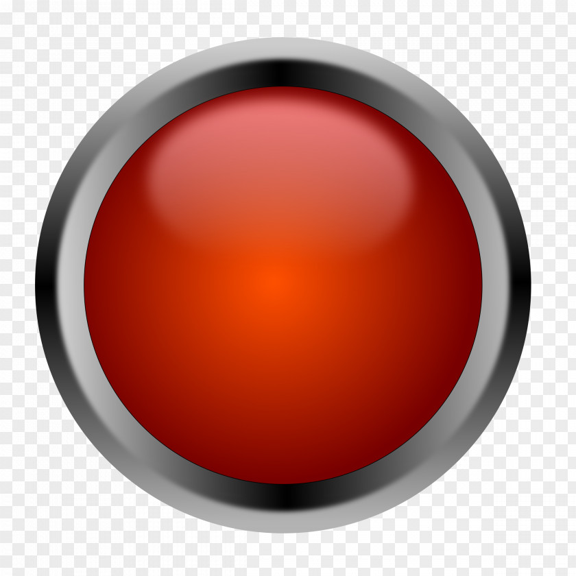 Button Red Sphere PNG