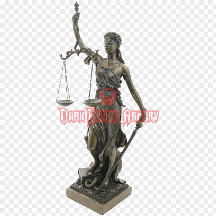 Goddess Lady Justice Themis Statue PNG